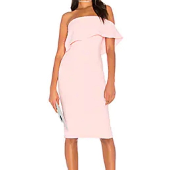 LIKELY Driggs Barbie core formal pink strapless dress - Picture 1 of 14